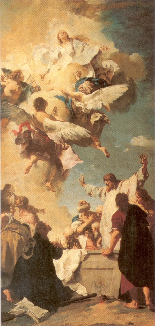 Mária mennybemenetele alkotó: Giovanni Battista Piazzetta