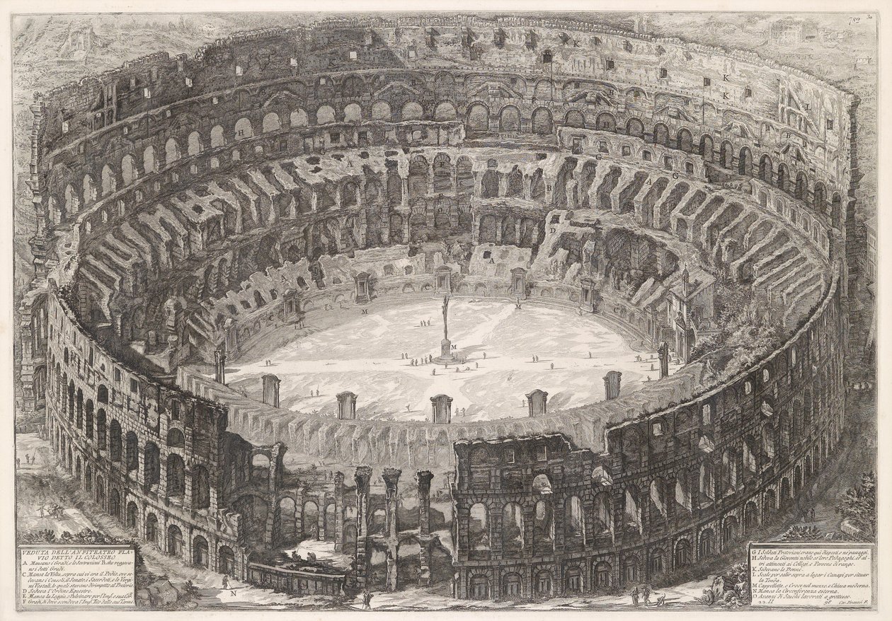 Madártávlatból a Colosseum alkotó: Giovanni Battista Piranesi