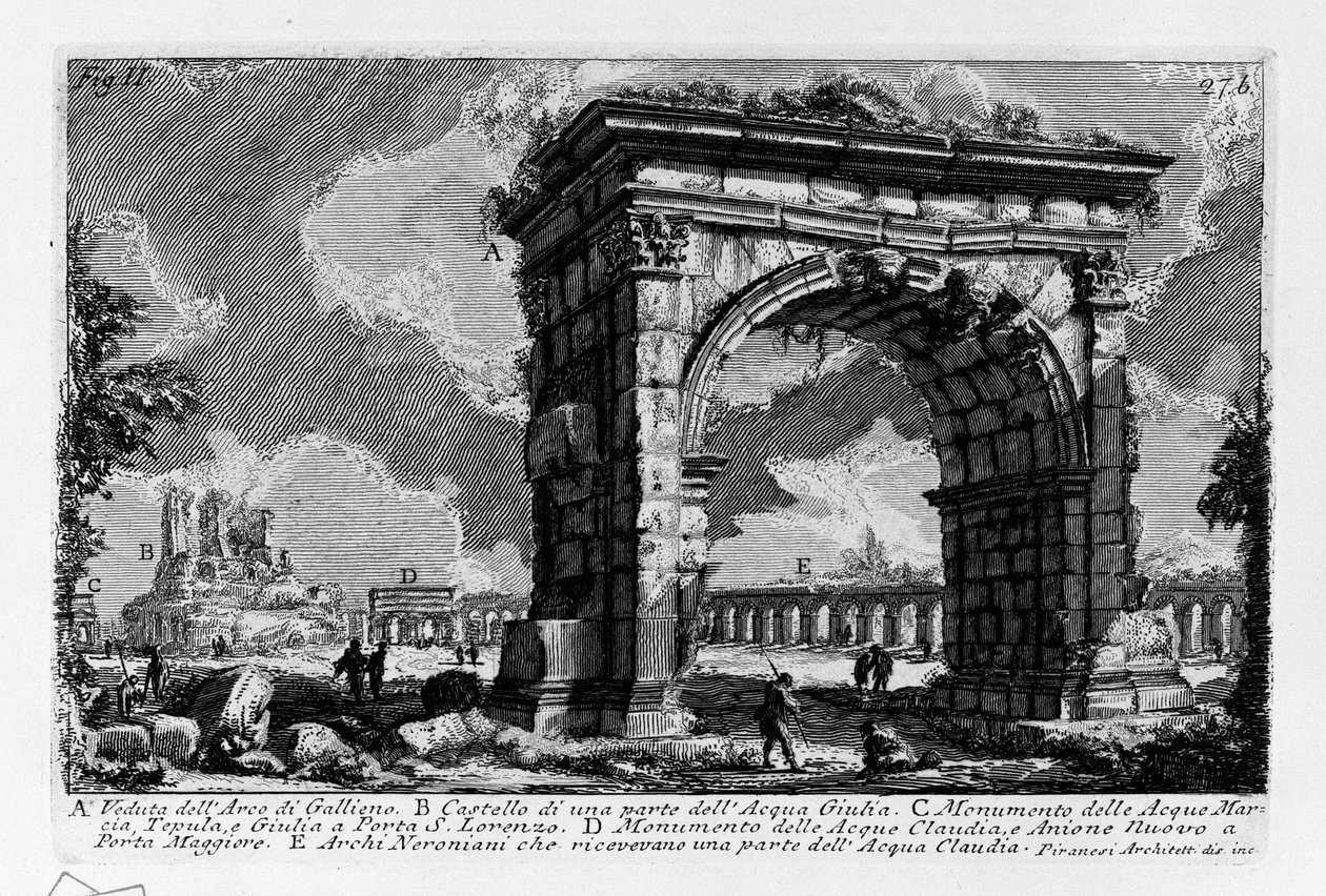 Gallienus boltíve alkotó: Giovanni Battista Piranesi