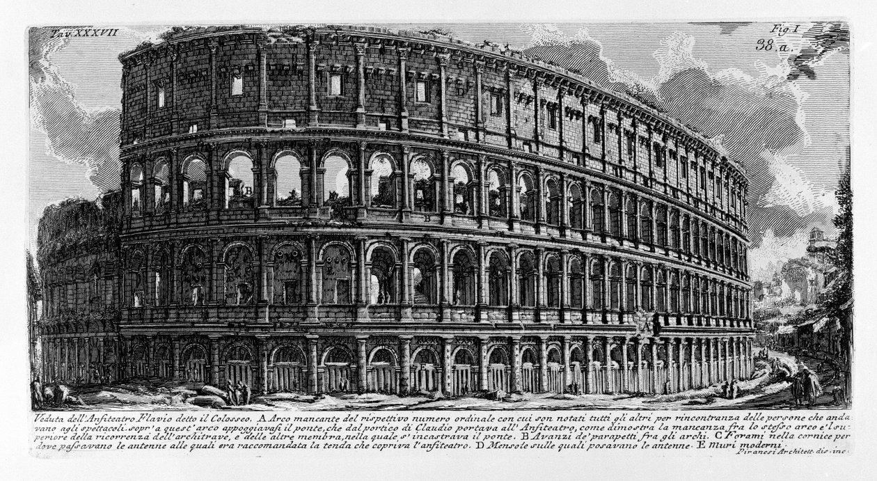 Kolosszeum alkotó: Giovanni Battista Piranesi