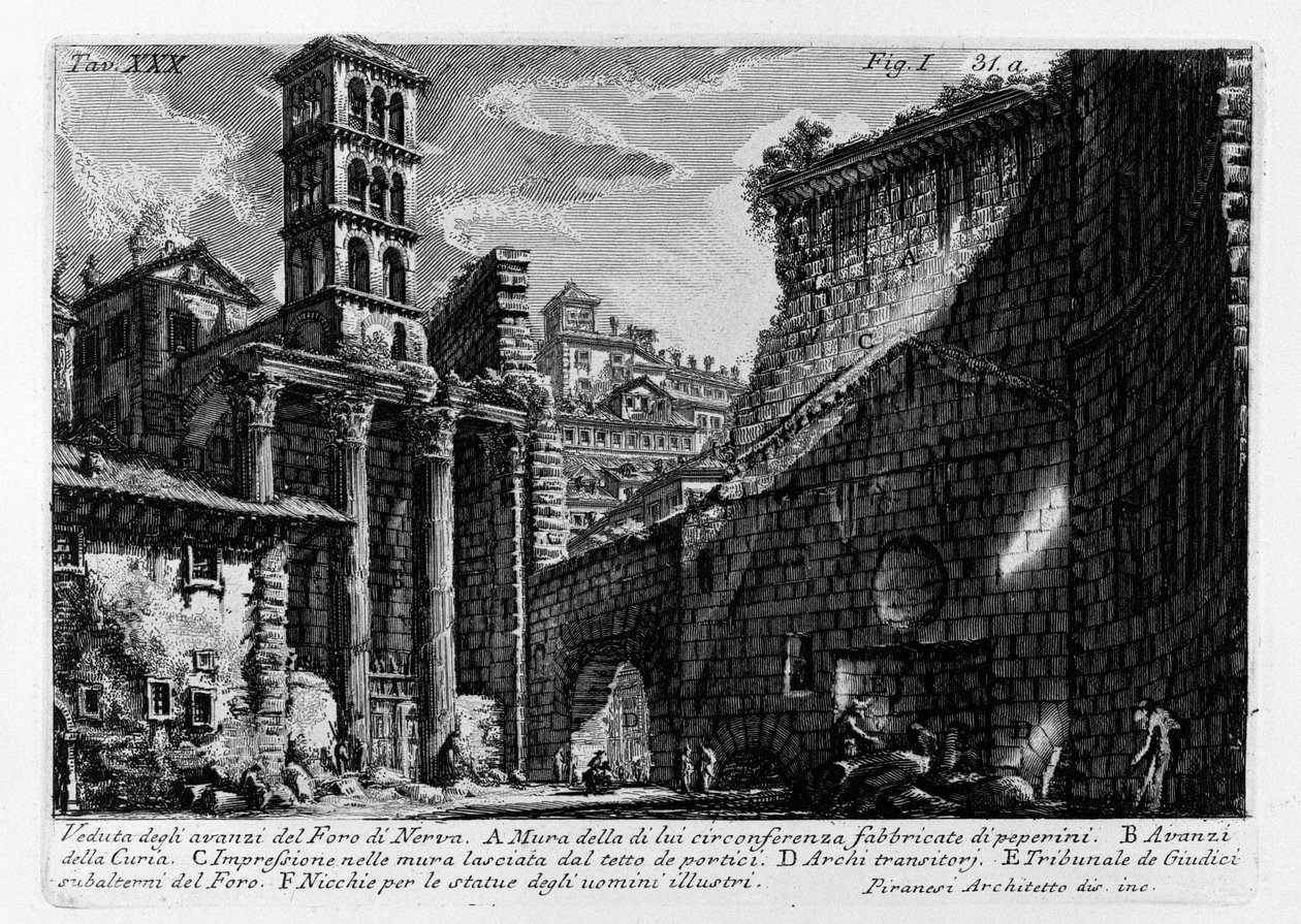 Fórum Nerva alkotó: Giovanni Battista Piranesi