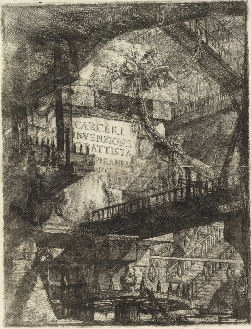 Feltalálási börtönök [előlap] alkotó: Giovanni Battista Piranesi