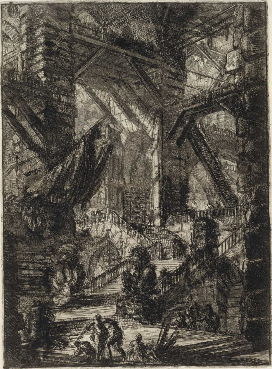 Feltalált börtönök [VIII. Tábla] alkotó: Giovanni Battista Piranesi