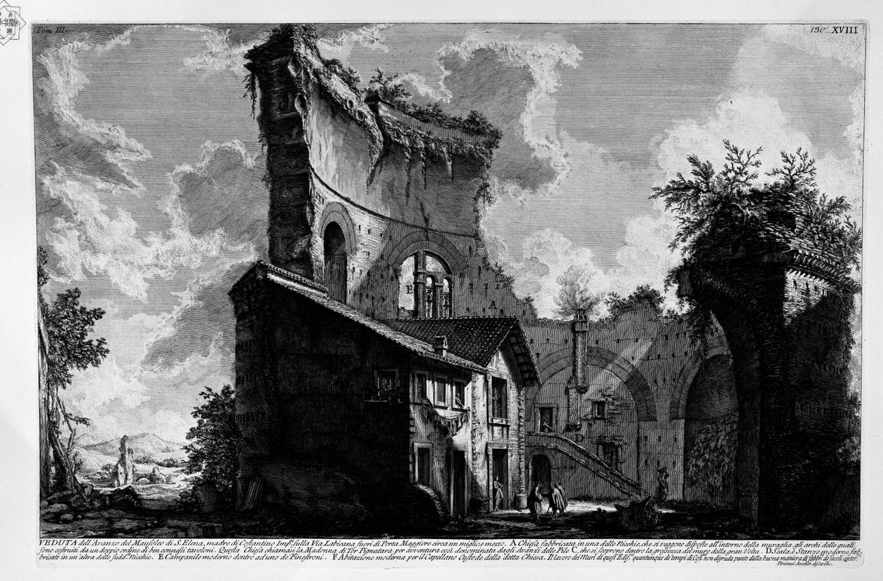 Heléna mauzóleuma alkotó: Giovanni Battista Piranesi