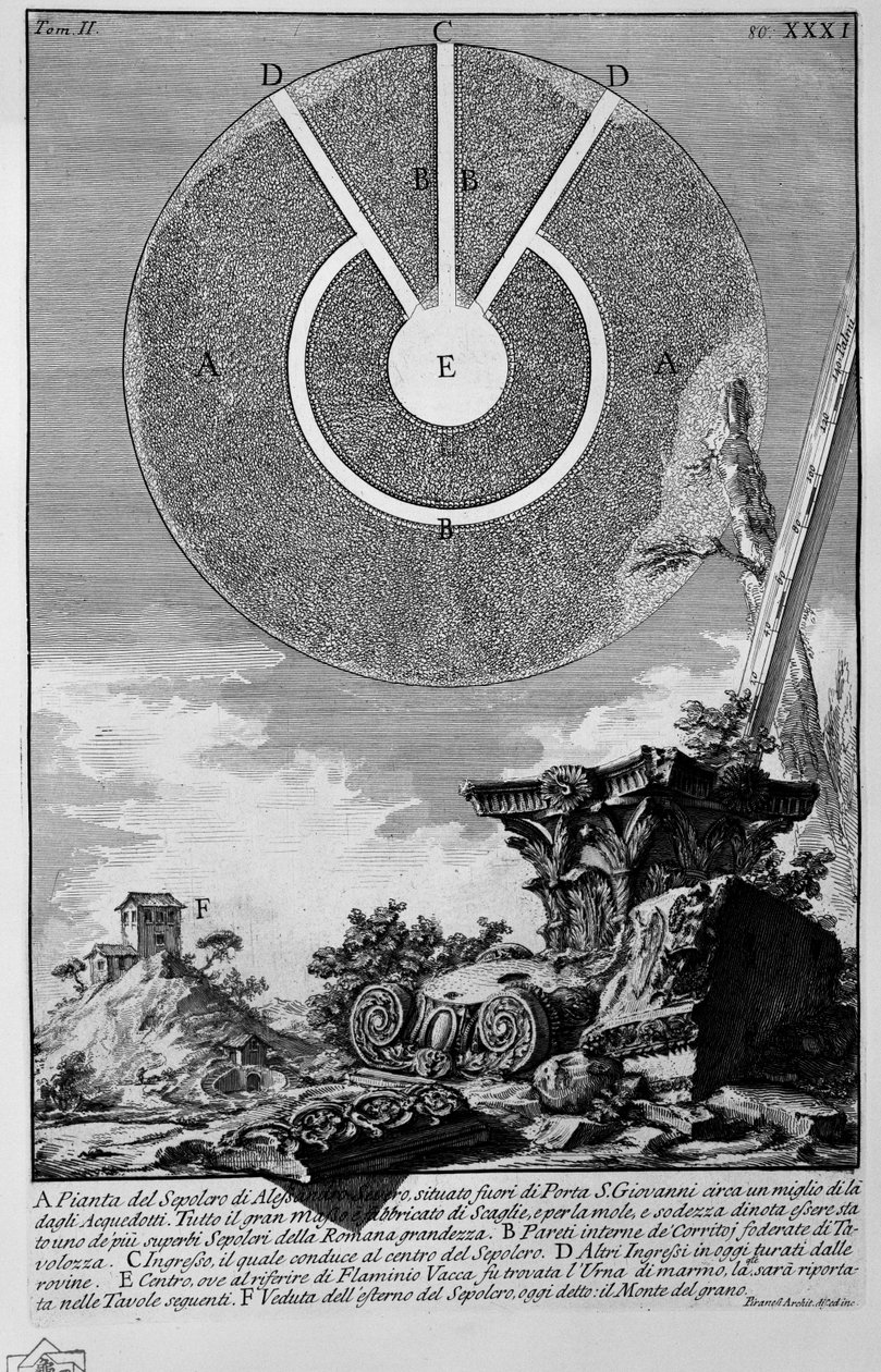 Monte del Grano alkotó: Giovanni Battista Piranesi