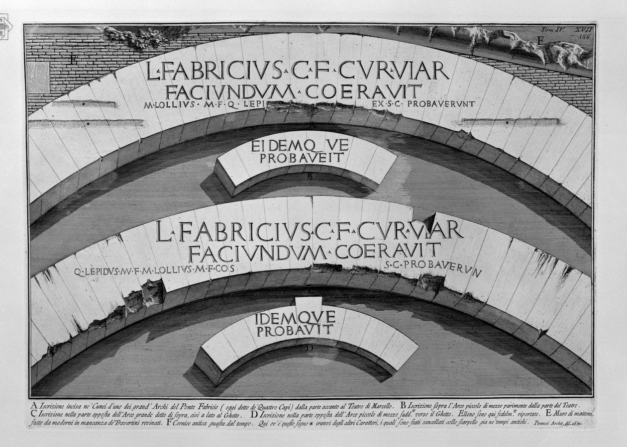 Ponte Fabricio alkotó: Giovanni Battista Piranesi