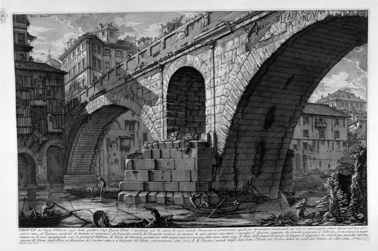 Ponte Fabricio alkotó: Giovanni Battista Piranesi