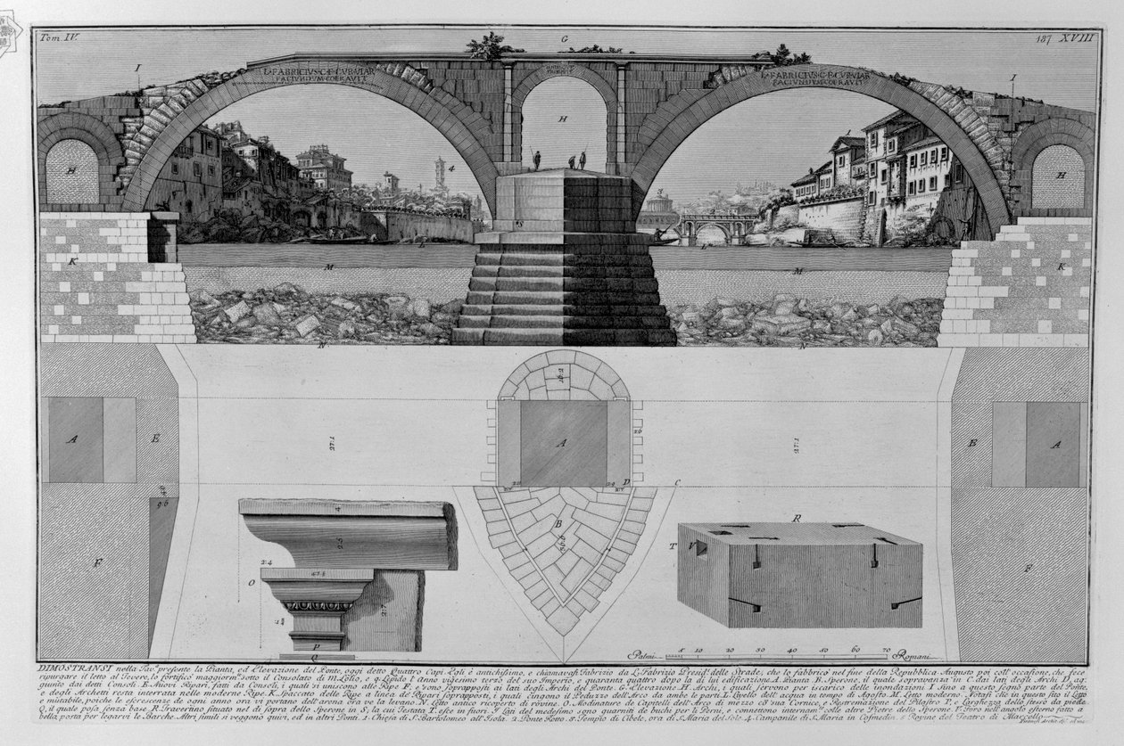 Ponte Fabricio alkotó: Giovanni Battista Piranesi