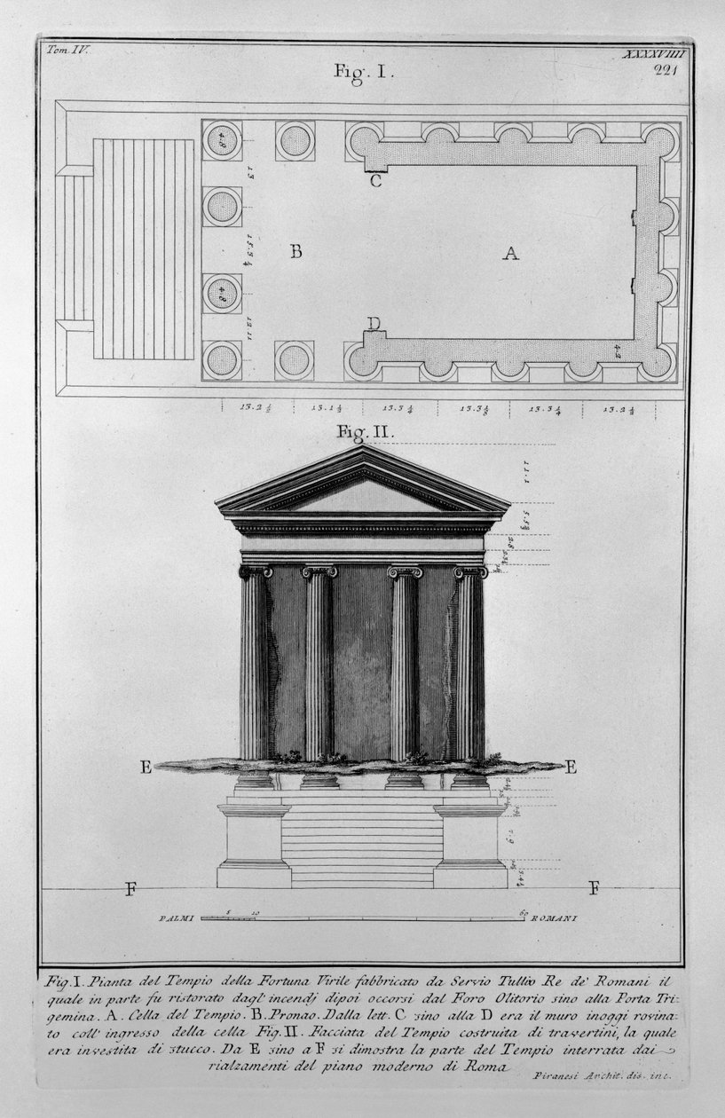 Portunus temploma alkotó: Giovanni Battista Piranesi