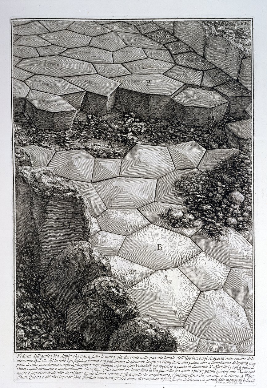A Via Appia Antica útburkolata, a 