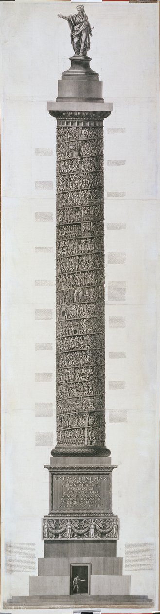 Traianus oszlopa alkotó: Giovanni Battista Piranesi