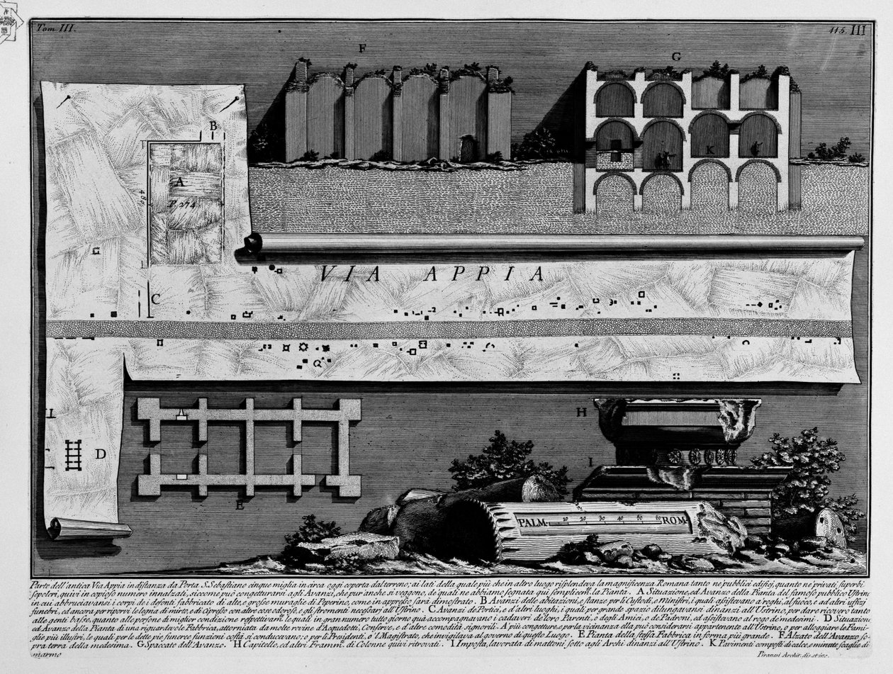 Appián keresztül alkotó: Giovanni Battista Piranesi