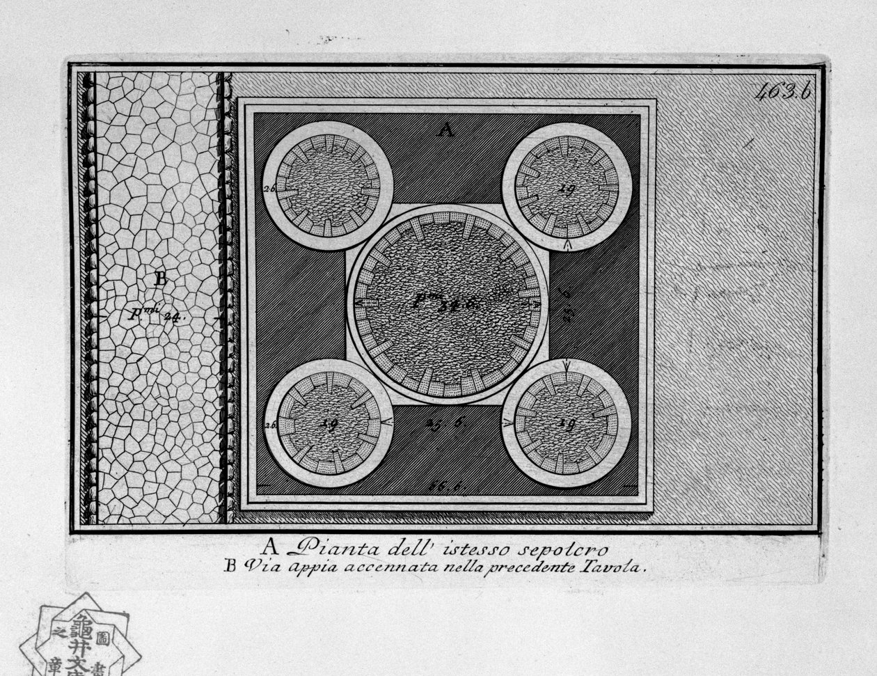 Via Appia, Sír Albano Laziale -ban alkotó: Giovanni Battista Piranesi