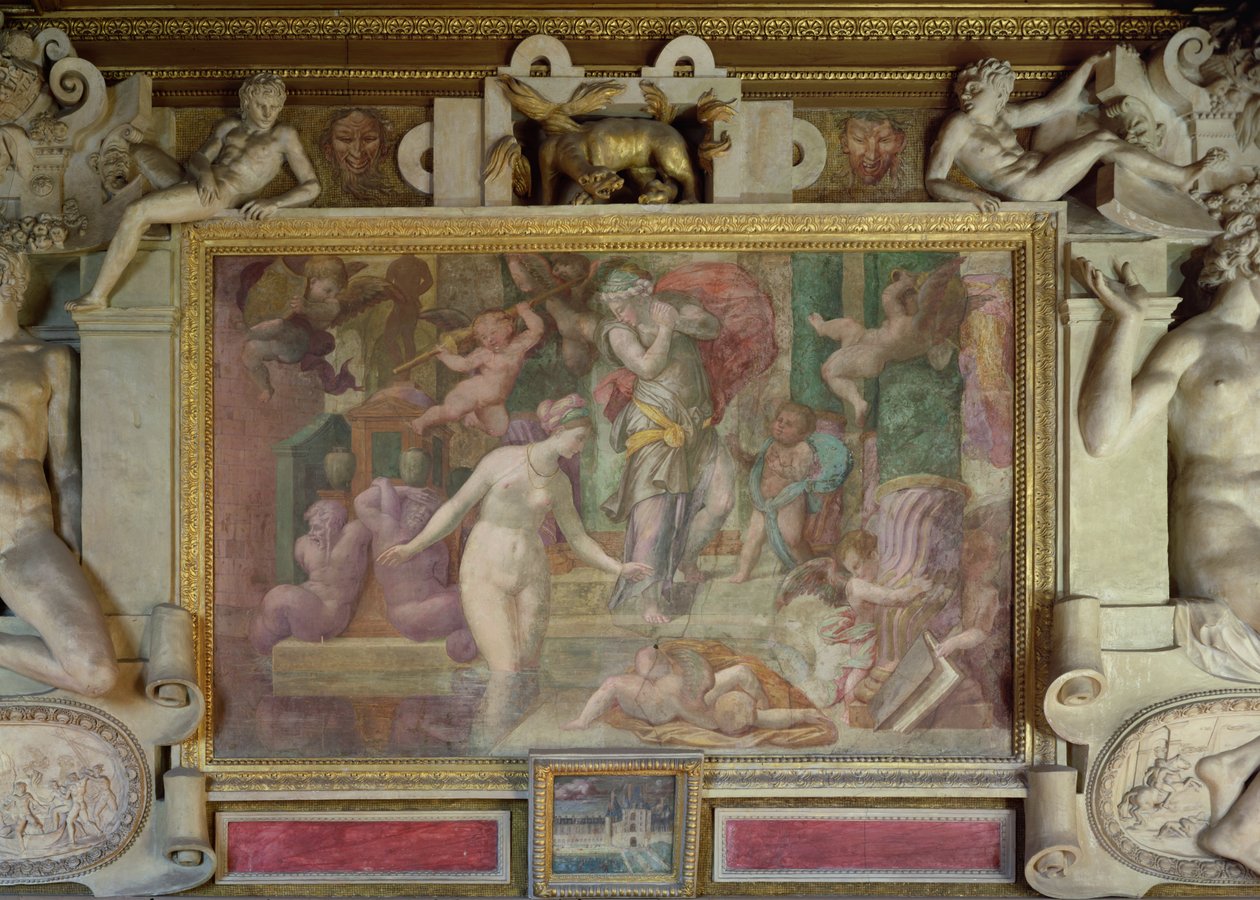 Vénusz a szökőkútnál, a Galerie Francois I-ből, 1535-40 alkotó: Giovanni Battista Rosso Fiorentino