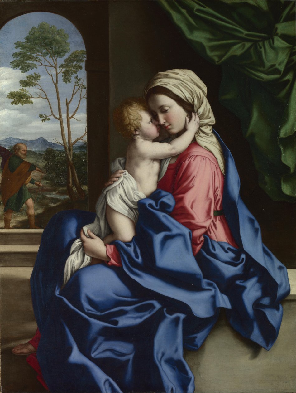 Szűz és gyermek ölelése alkotó: Giovanni Battista Salvi da Sassoferrato
