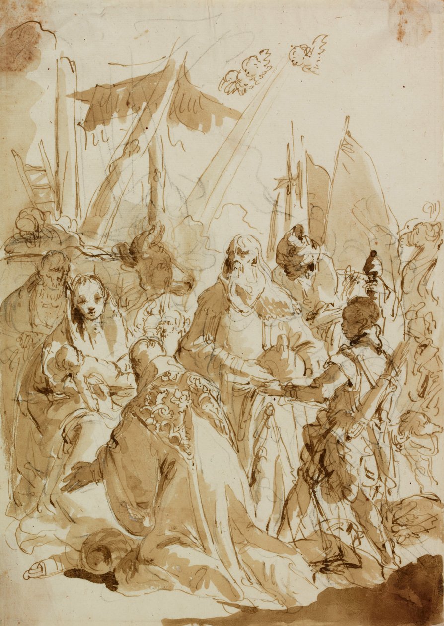 A bölcsek imádása alkotó: Giovanni Battista Tiepolo