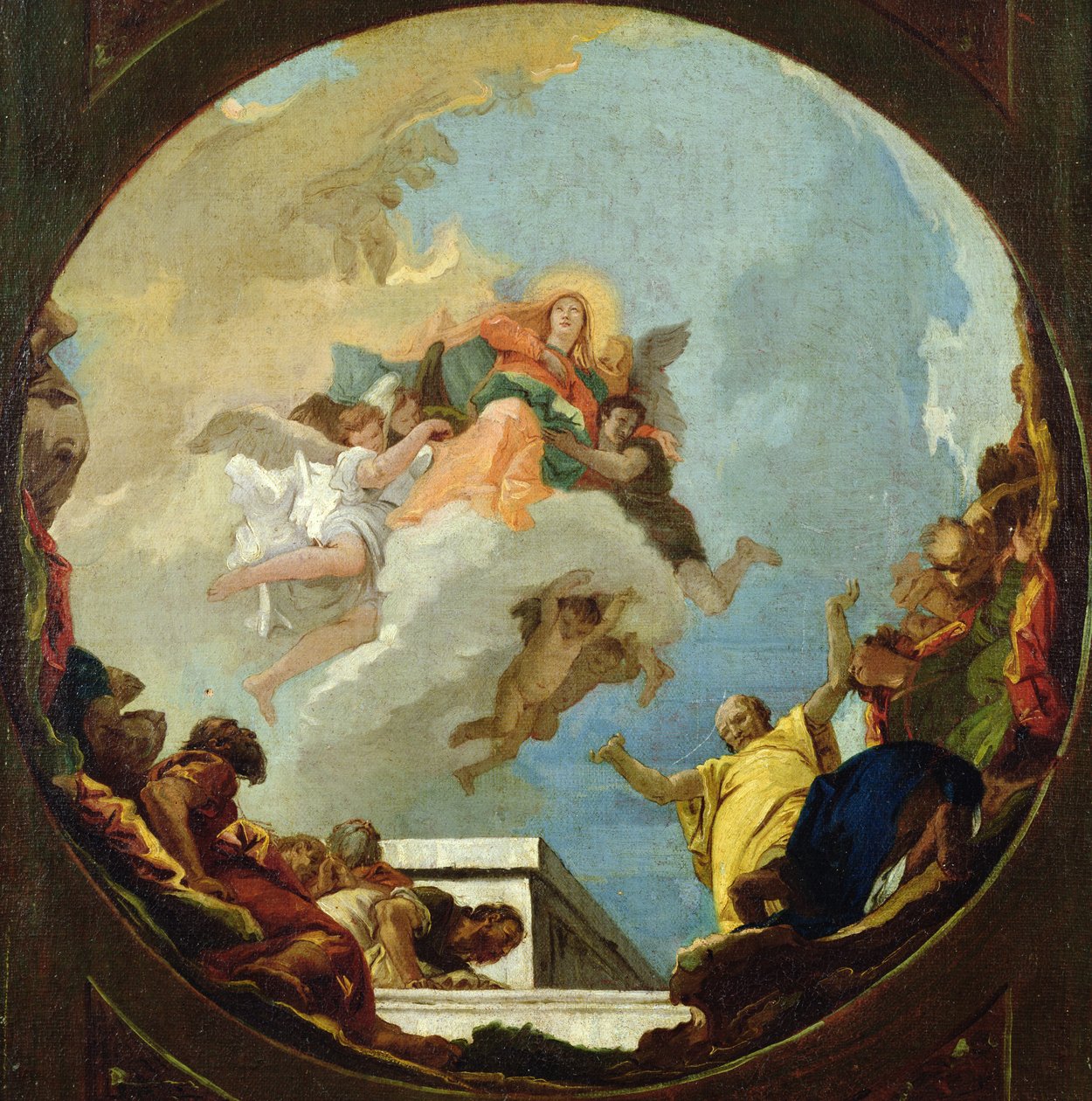 Szűz mennybemenetele alkotó: Giovanni Battista Tiepolo