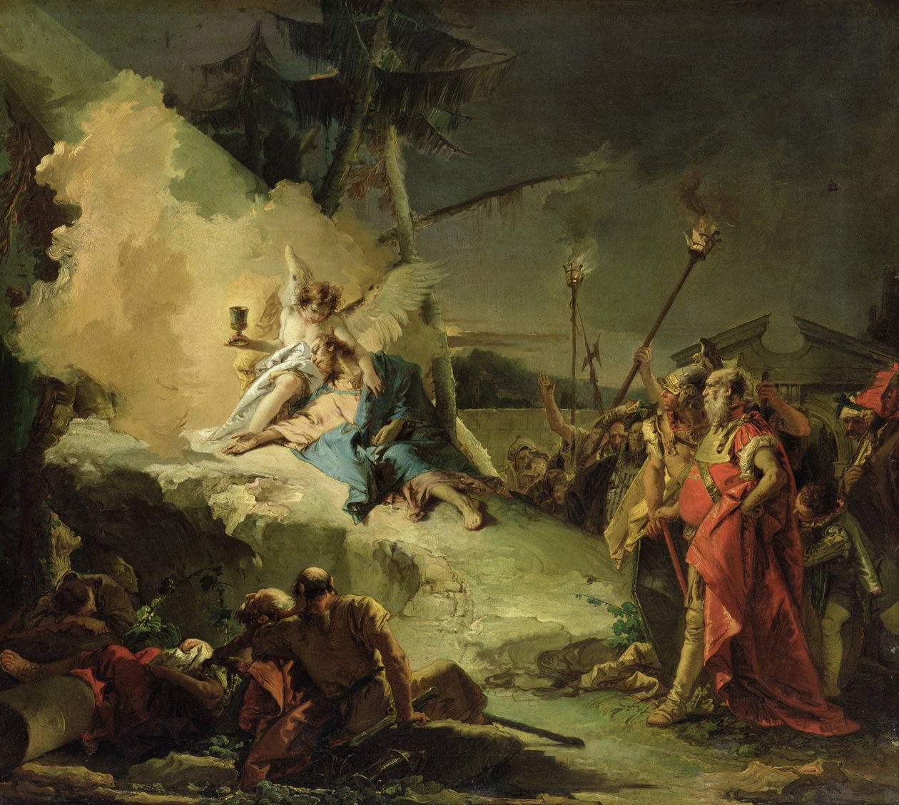 Krisztus a Gecsemáné kertben alkotó: Giovanni Battista Tiepolo