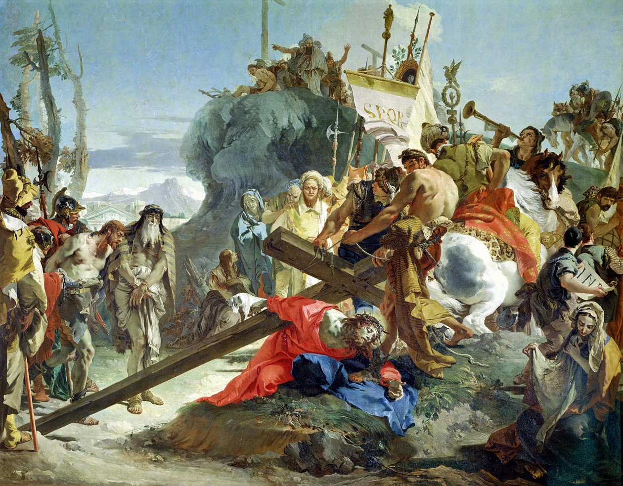 Krisztus a golgotai úton, 1749 alkotó: Giovanni Battista Tiepolo