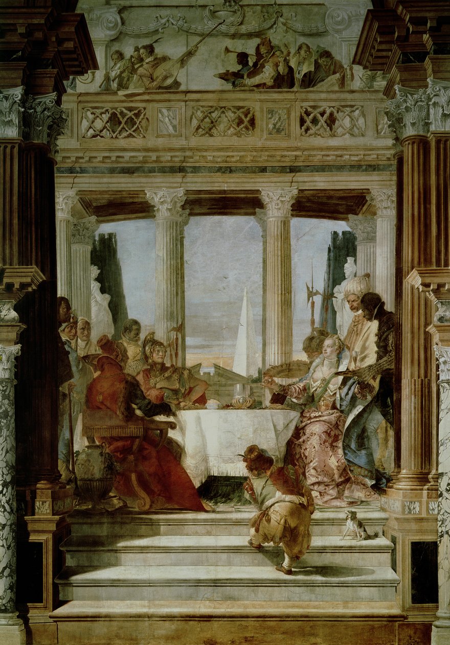 Kleopátra bankettje alkotó: Giovanni Battista Tiepolo