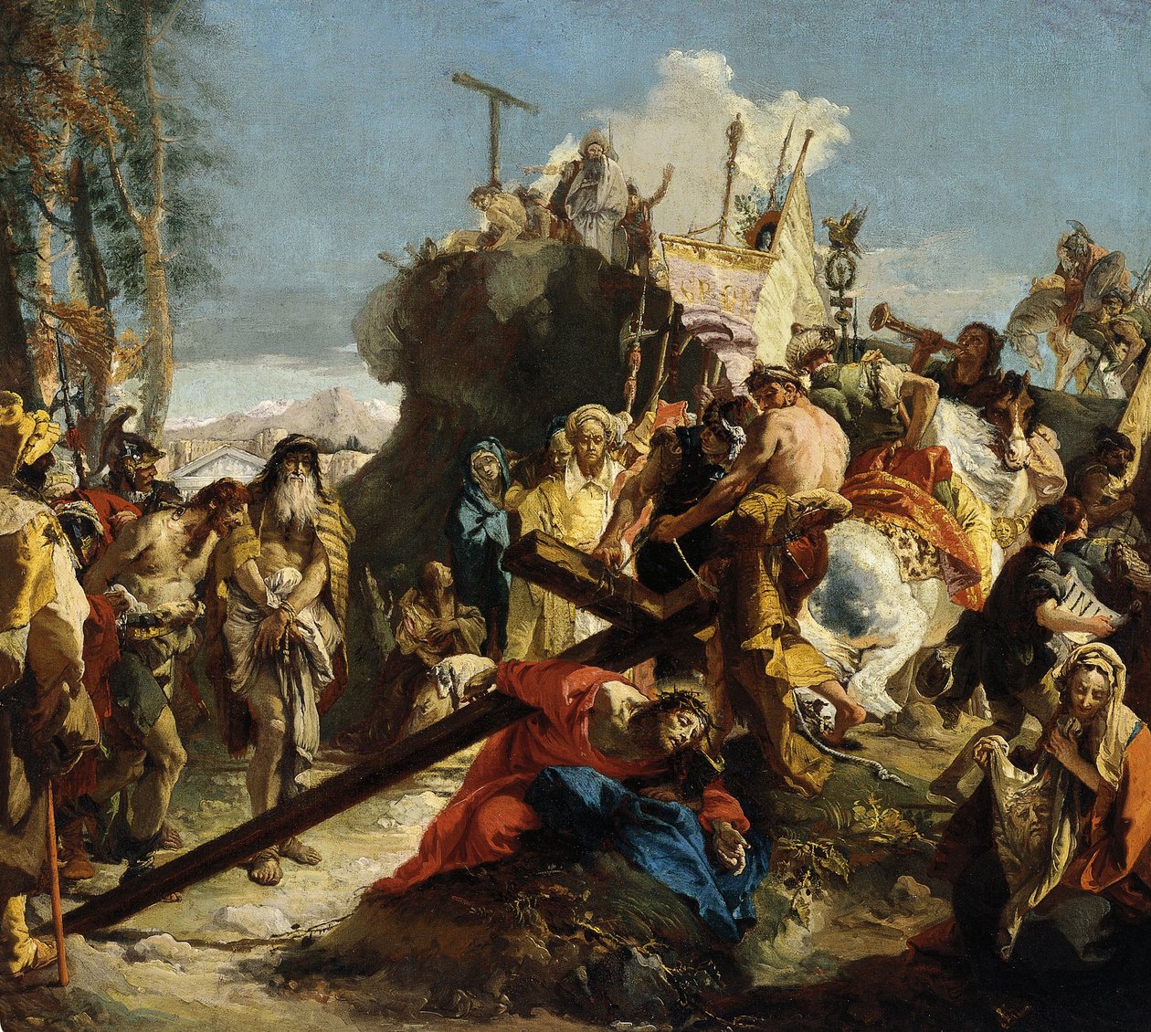 Krisztus Via del Golgota alkotó: Giovanni Battista Tiepolo