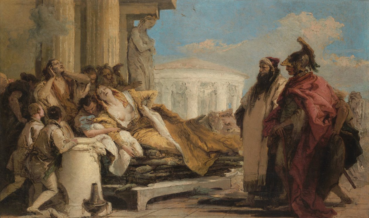Dido halála alkotó: Giovanni Battista Tiepolo