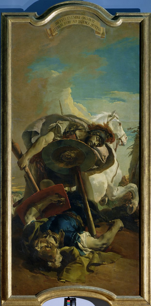 Lucius Junius Brutus konzul halála Arunsszal vívott párbajban alkotó: Giovanni Battista Tiepolo