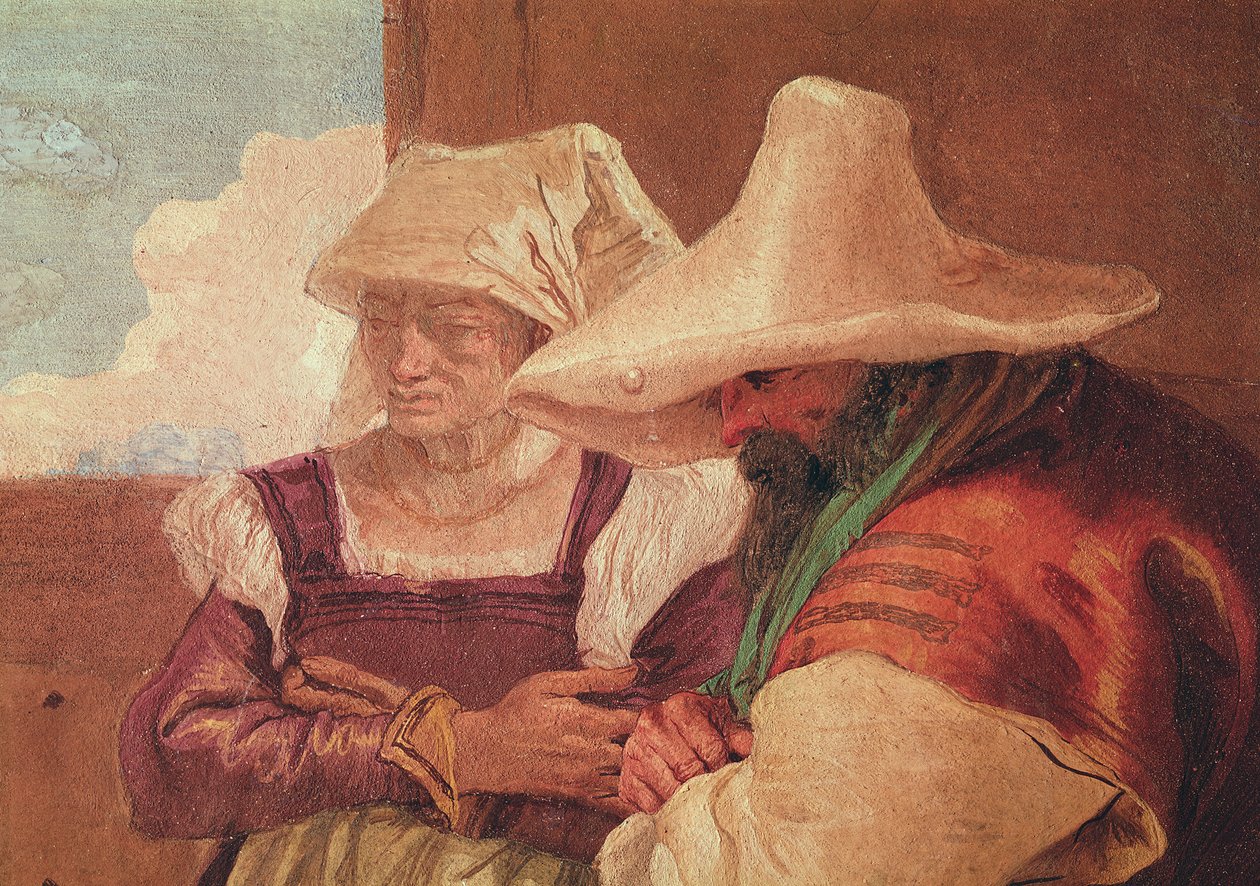 Részlet az angelicai és medoroi pásztorokról a pásztorokkal, 1757 alkotó: Giovanni Battista Tiepolo