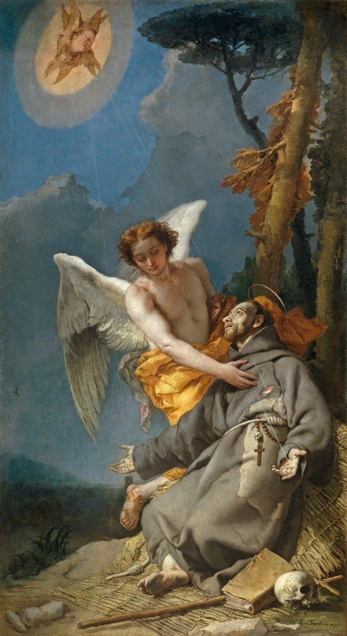 Assisi Szent Ferenc megbélyegzése alkotó: Giovanni Battista Tiepolo