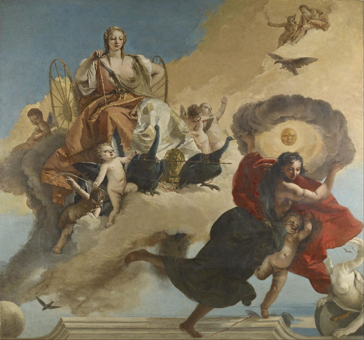 Juno és Luna alkotó: Giovanni Battista Tiepolo