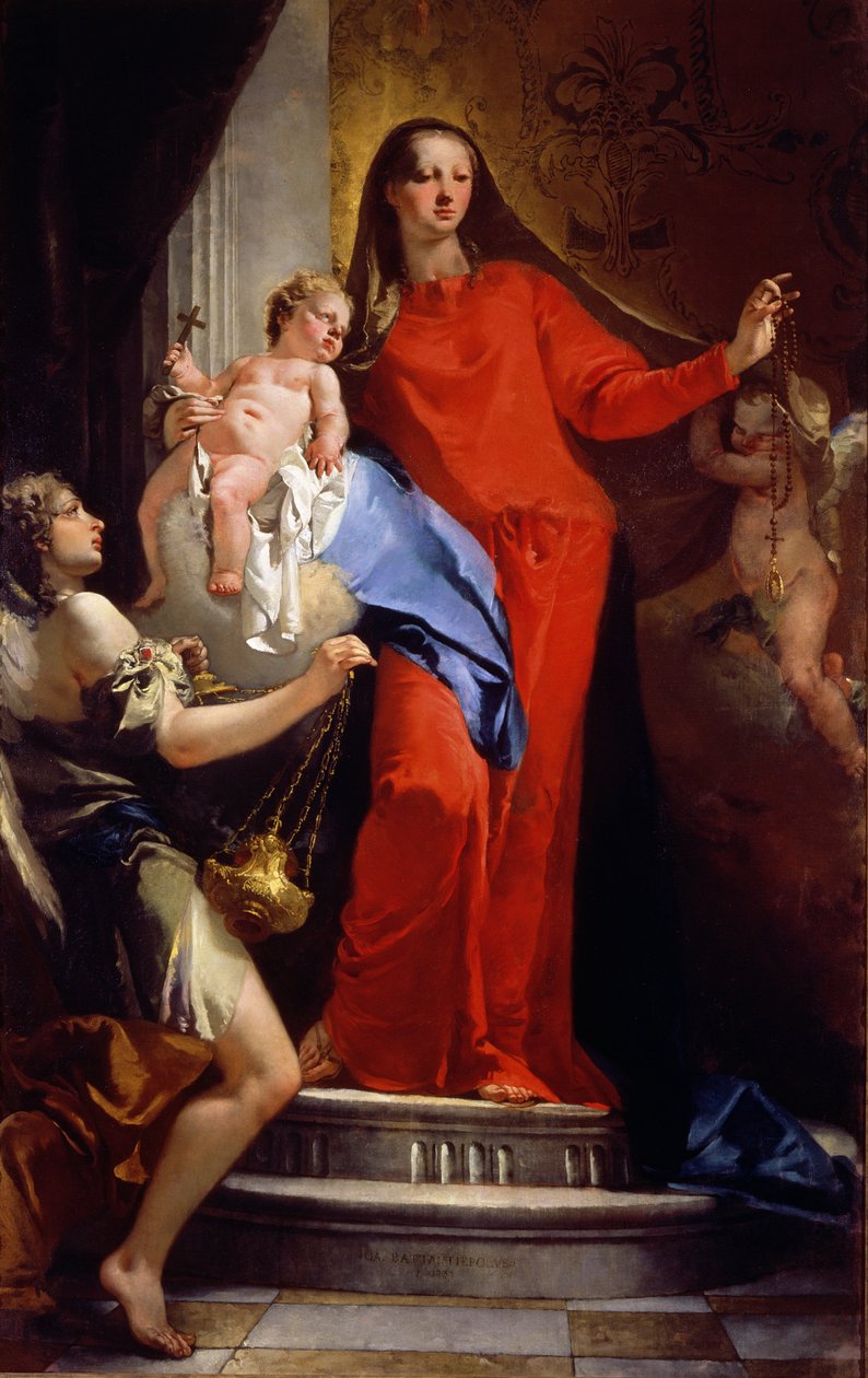 Rózsafüzér Madonna alkotó: Giovanni Battista Tiepolo