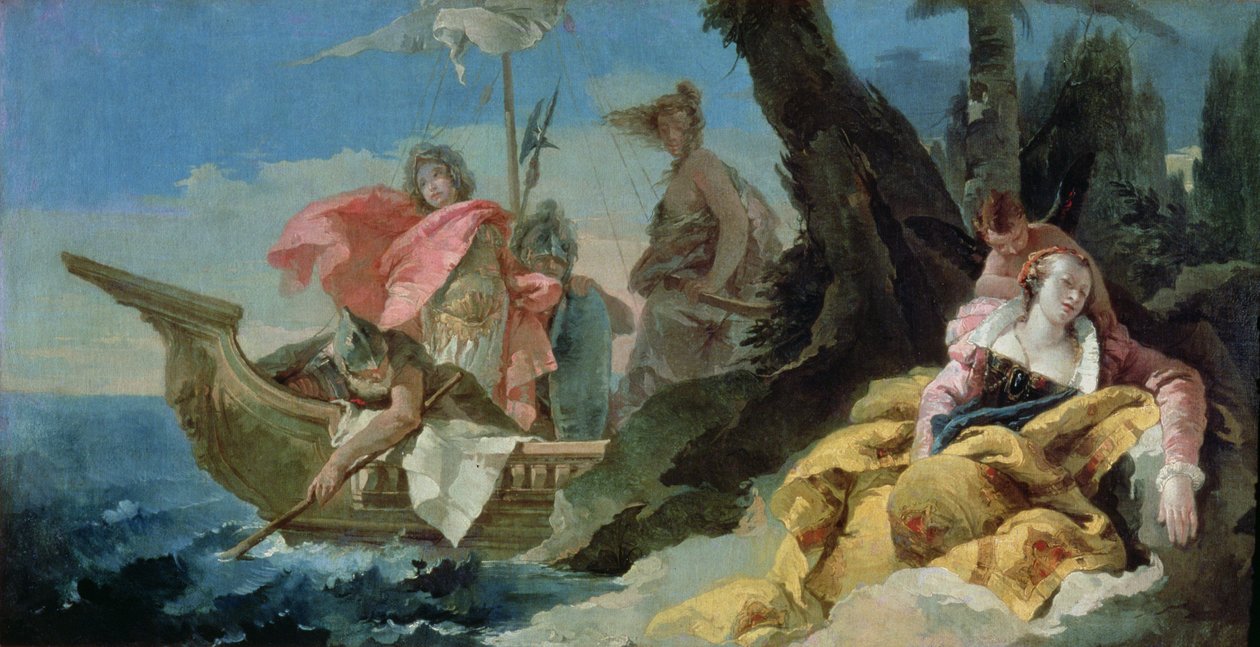Rinaldo elhagyja Armidát alkotó: Giovanni Battista Tiepolo