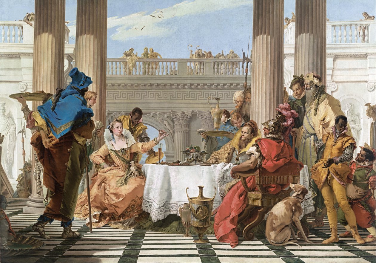 Kleopátra bankettje alkotó: Giovanni Battista Tiepolo