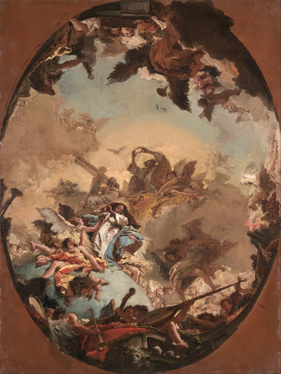 A Szűz koronázása alkotó: Giovanni Battista Tiepolo