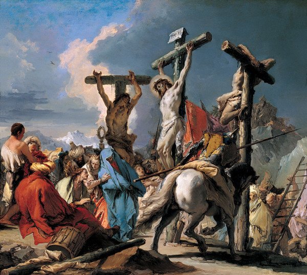 A keresztre feszítés alkotó: Giovanni Battista Tiepolo