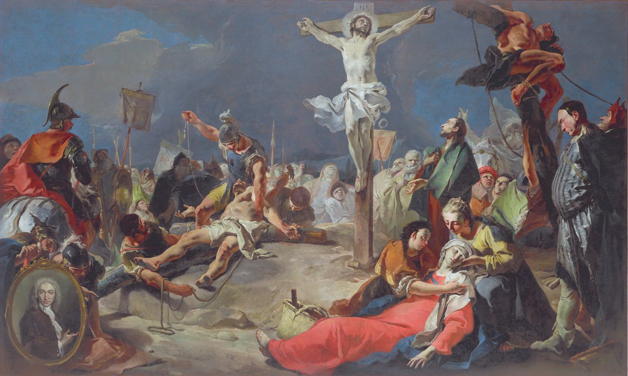 A keresztre feszítés, 1724-25 alkotó: Giovanni Battista Tiepolo