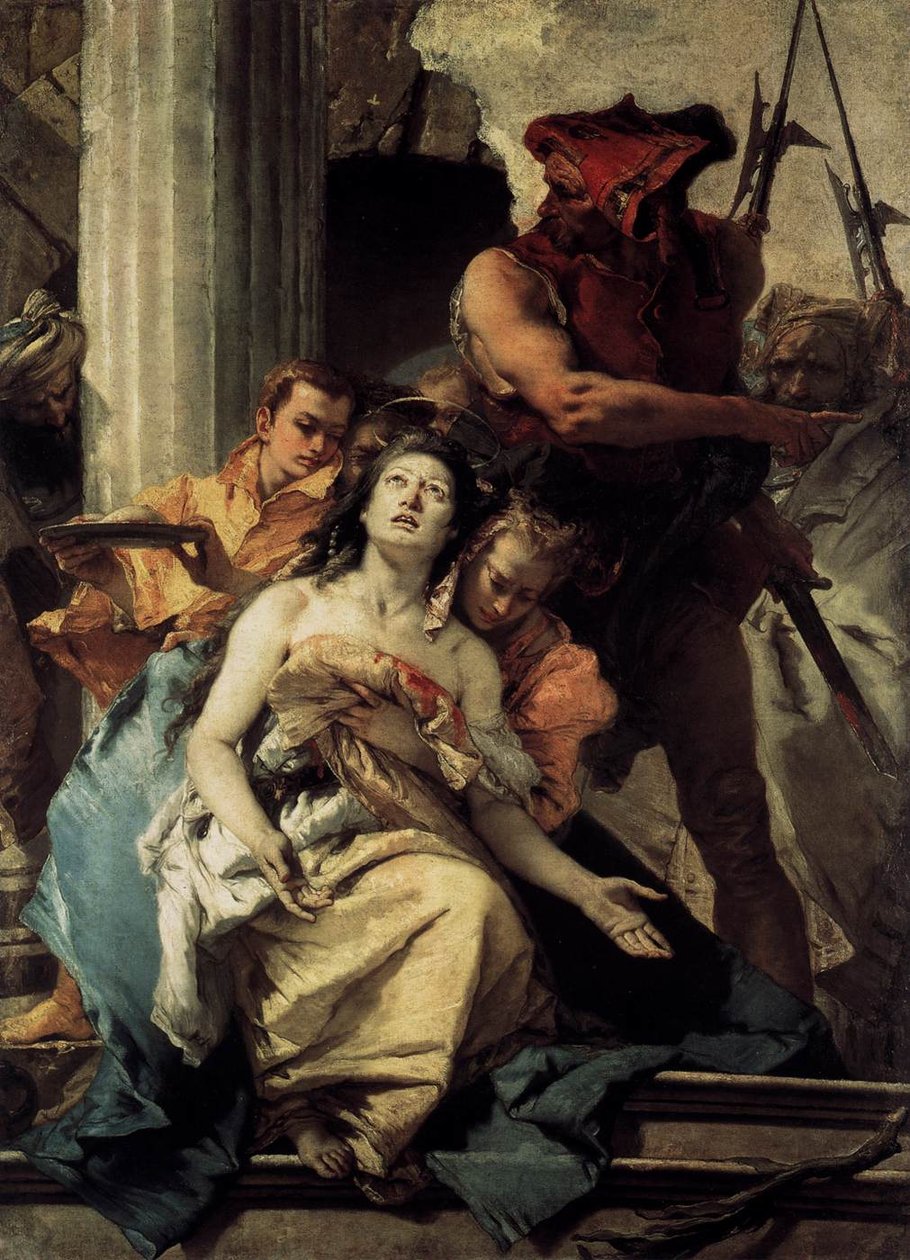 Szent Agatha mártíromsága alkotó: Giovanni Battista Tiepolo