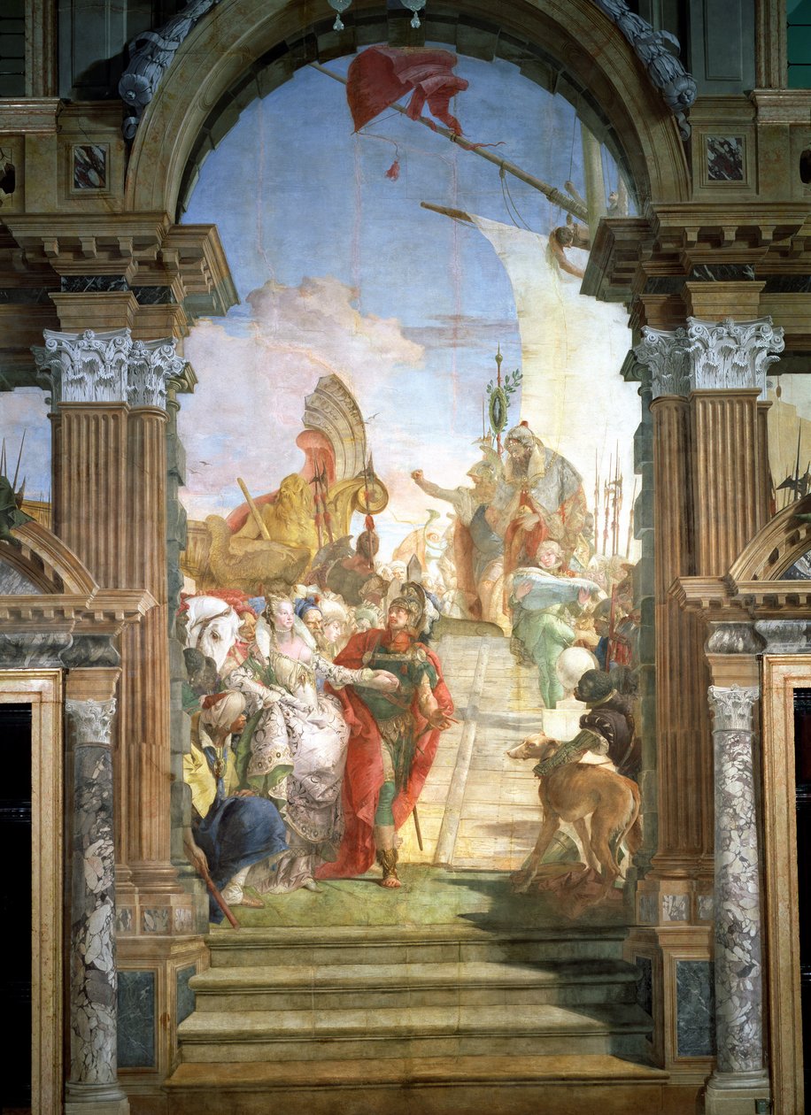 Anthony (i.e. 82-30) és Kleopátra (i.e. 51-30) találkozása 1747-50 alkotó: Giovanni Battista Tiepolo