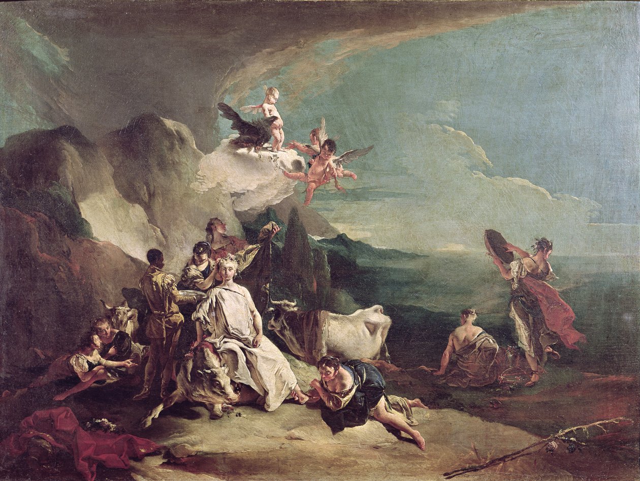 Európa megerőszakolása, 1720-21 alkotó: Giovanni Battista Tiepolo