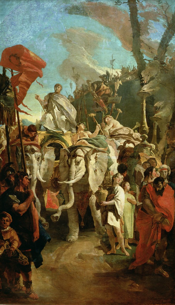 Manius Curius Dentatus parancsnok diadala, 1725-30 alkotó: Giovanni Battista Tiepolo