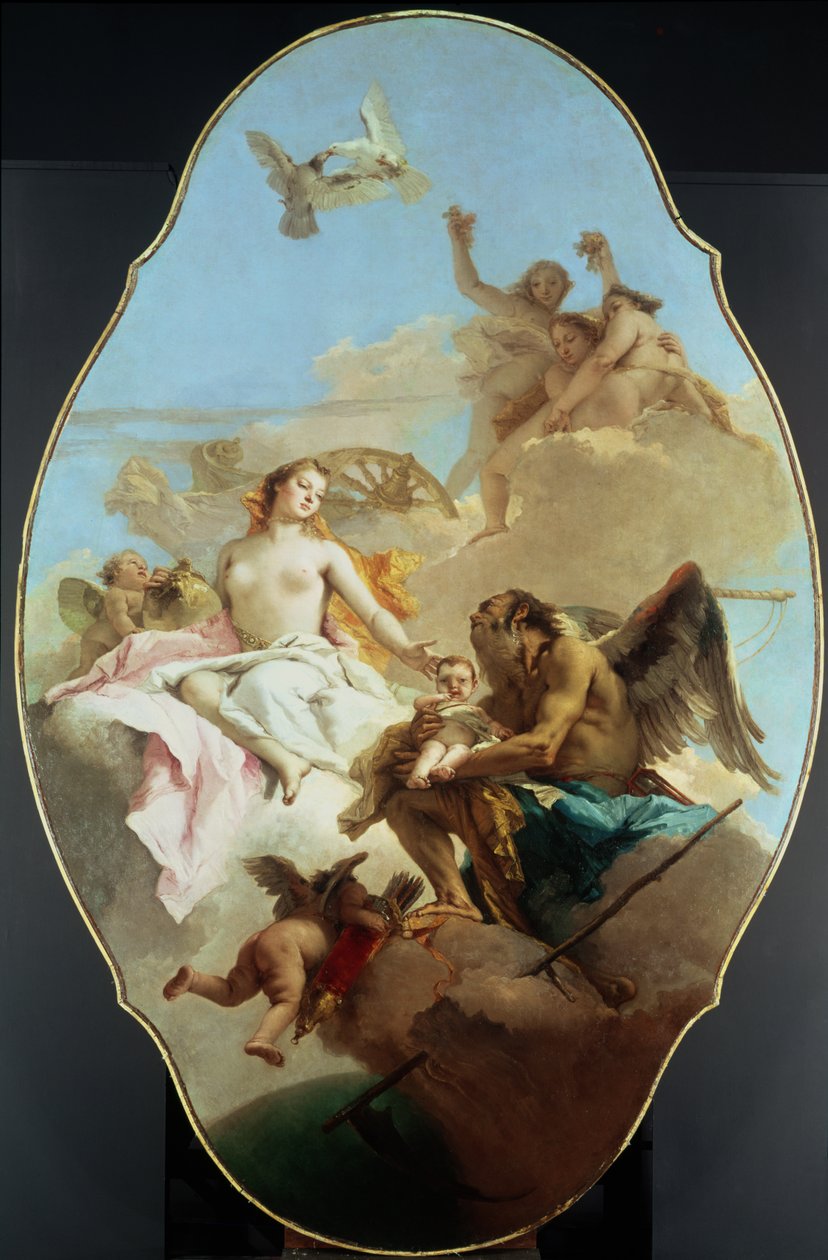Vénusz, mennyezetfestés alkotó: Giovanni Battista Tiepolo