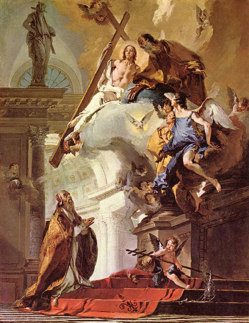 Kelemen pápa víziója alkotó: Giovanni Battista Tiepolo