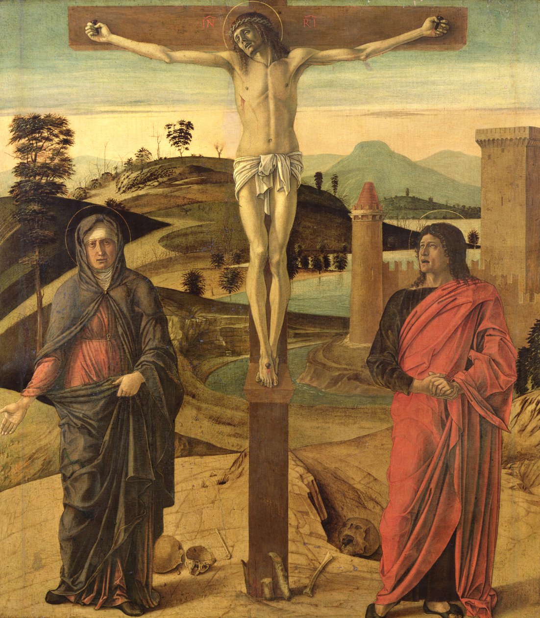 Kálvária, 1465-70 körül alkotó: Giovanni Bellini