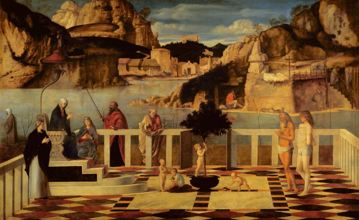 Szent allegória, 1487 körül alkotó: Giovanni Bellini