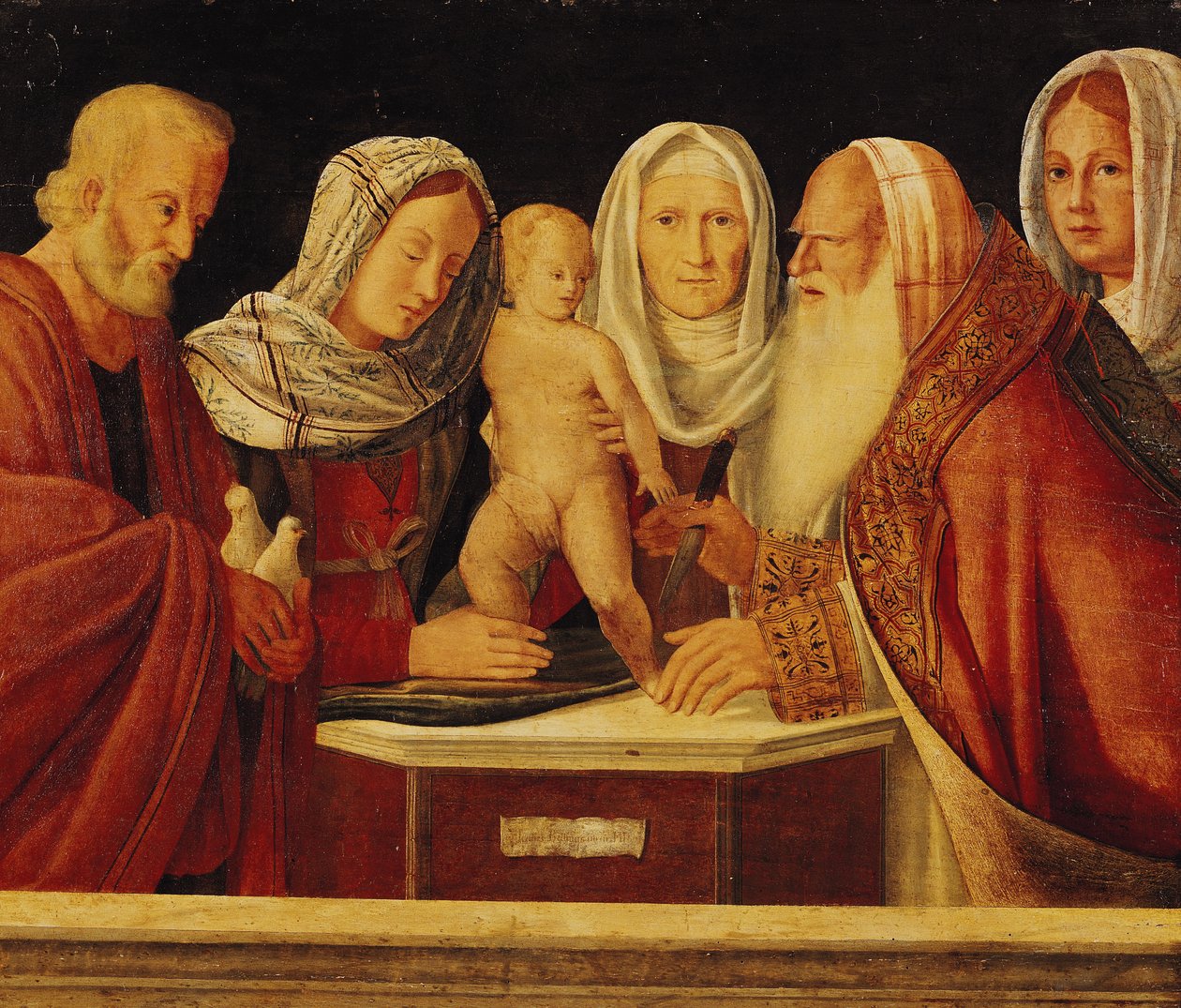 A körülmetélés alkotó: Giovanni Bellini