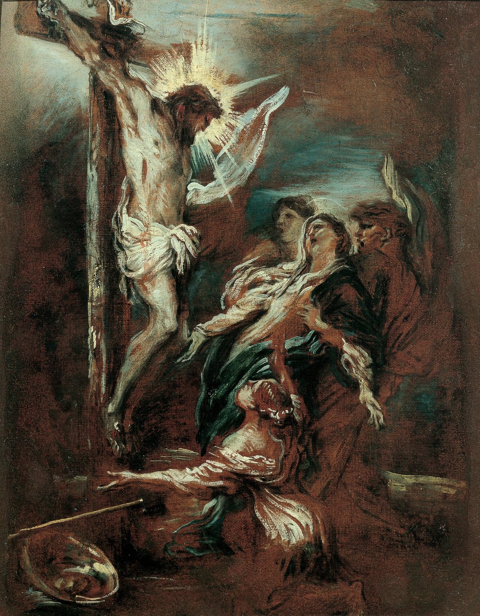 Keresztre feszítés alkotó: Giovanni Benedetto Castiglione