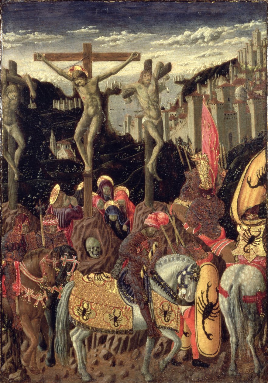 Keresztre feszítés (tempera a panelen) alkotó: Giovanni Boccati or Boccatto