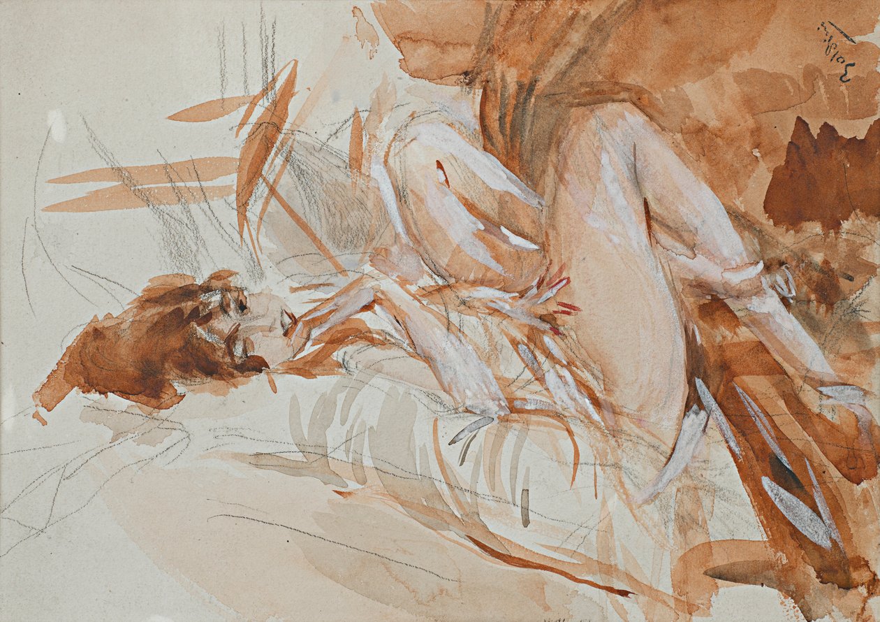 Fekvő Ladyn alkotó: Giovanni Boldini