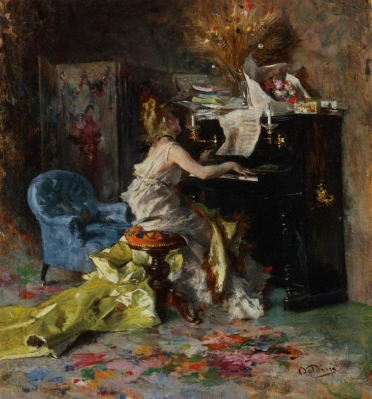 Nő a zongoránál Deutsch: Frau am Klavier Polski: Nő a zongoránál alkotó: Giovanni Boldini