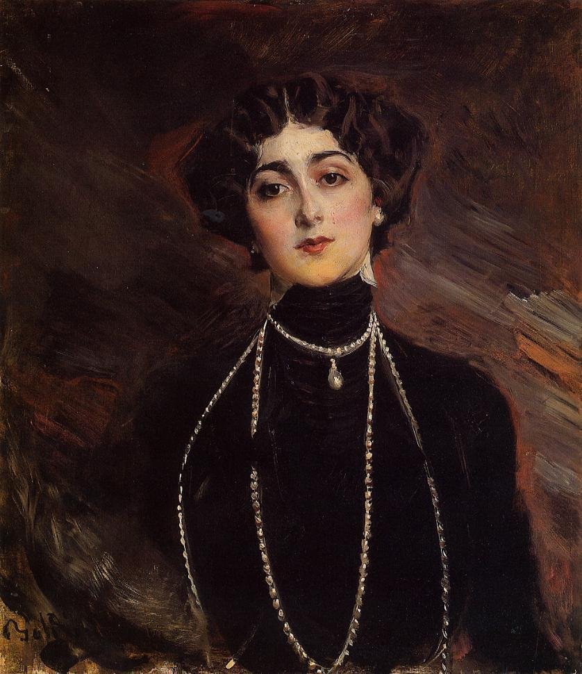 Lina Cavalieri operaénekes, alkotó: Giovanni Boldini